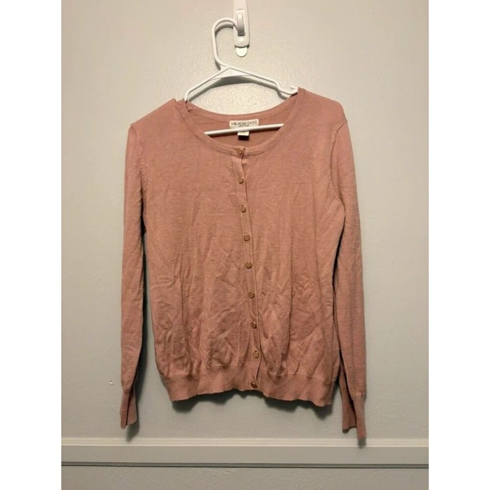 Melrose Chic - Open Front Cardigan Womens Size XL Pink
